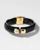 Molten Gold Lucite Hinge Bracelet- Onyx sold by Alexis Bittar