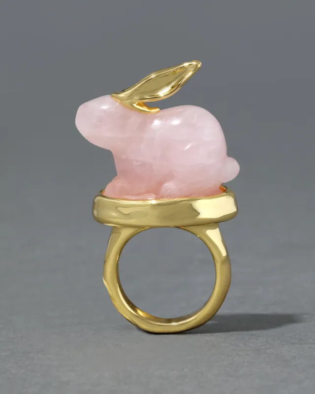 Bunny Rose Quartz Ring sold by Alexis Bittar
