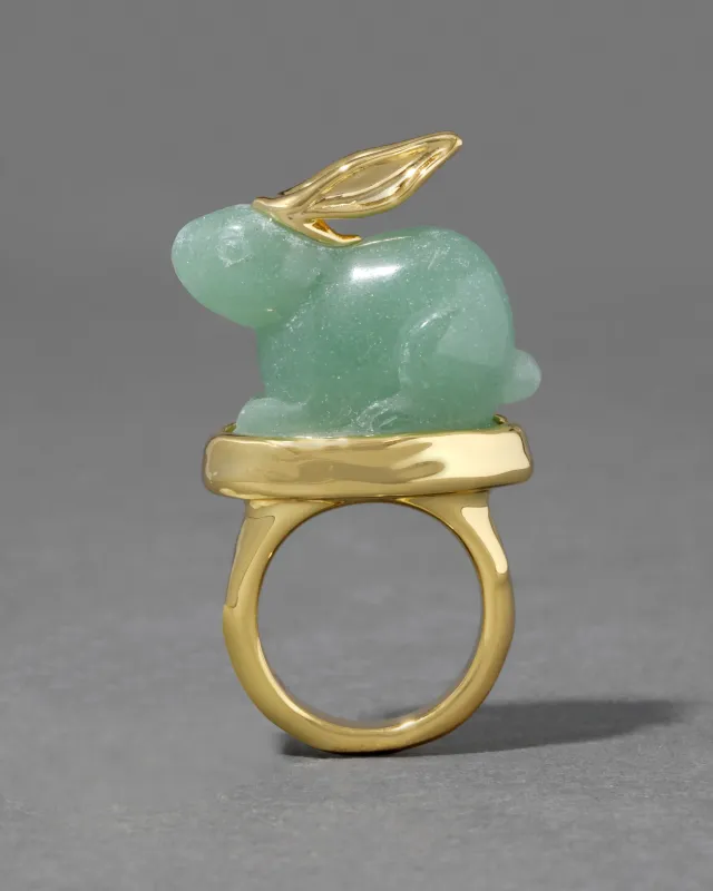 Bunny Aventurine Ring sold by Alexis Bittar