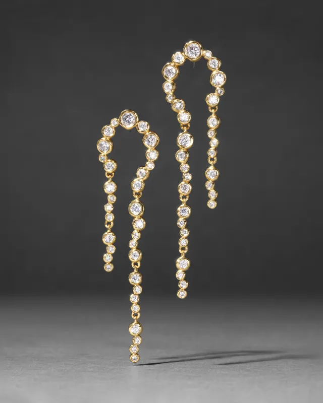 Asterales Gold Arched Long Earring sold by Alexis Bittar