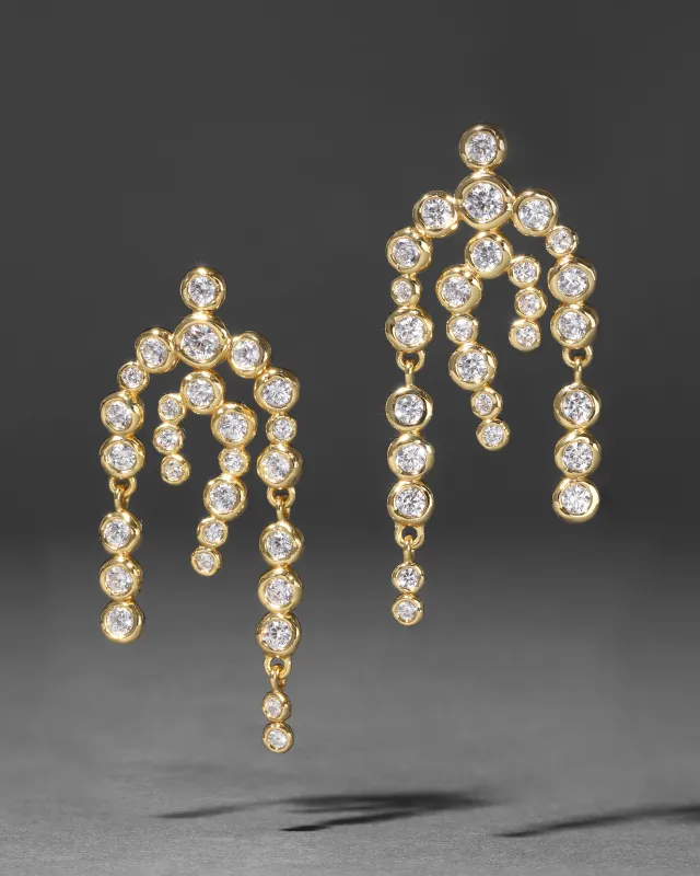 Asterales Gold Chandelier Earring sold by Alexis Bittar