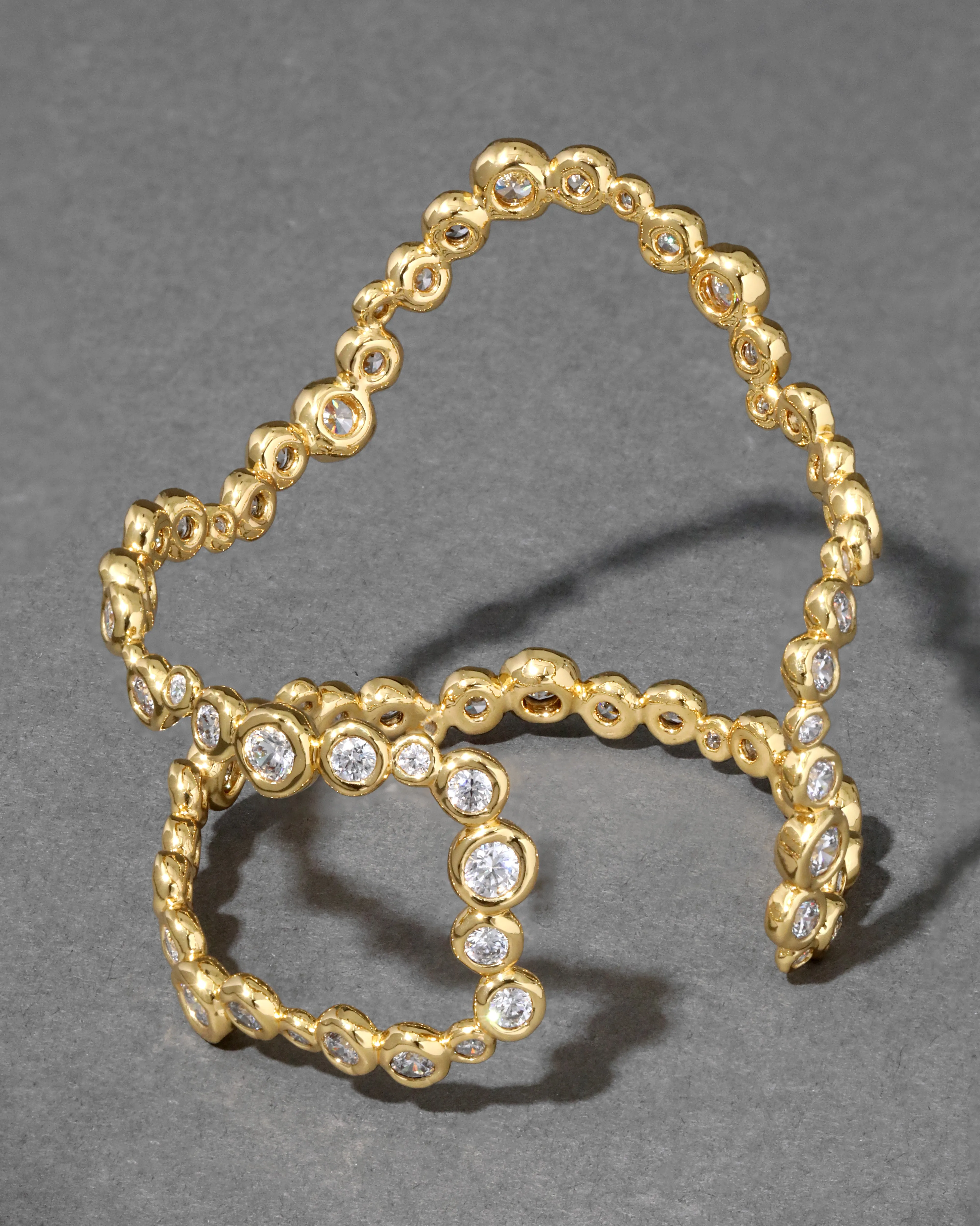 Asterales Gold Open Wave Cuff Bracelet sold by Alexis Bittar product image thumbnail 5