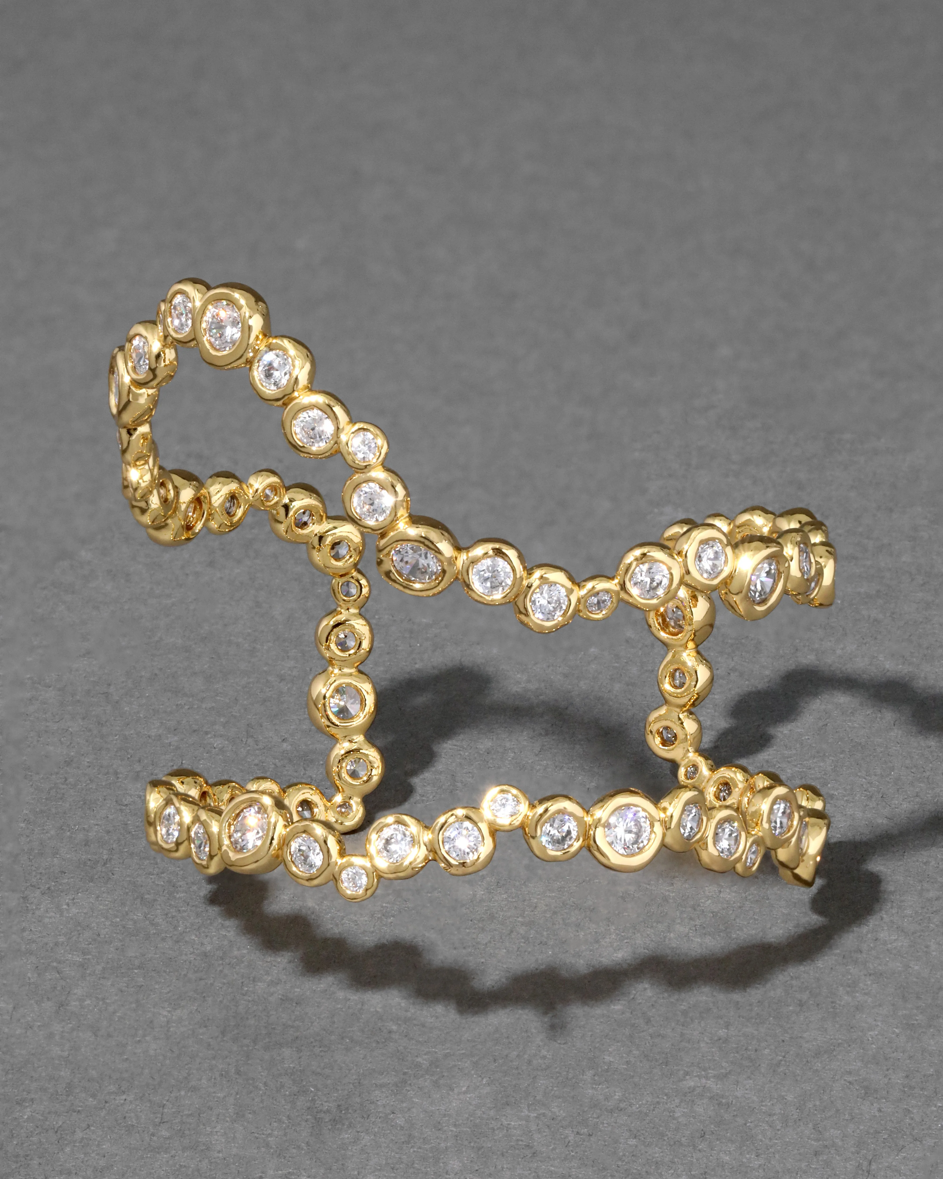 Asterales Gold Open Wave Cuff Bracelet sold by Alexis Bittar