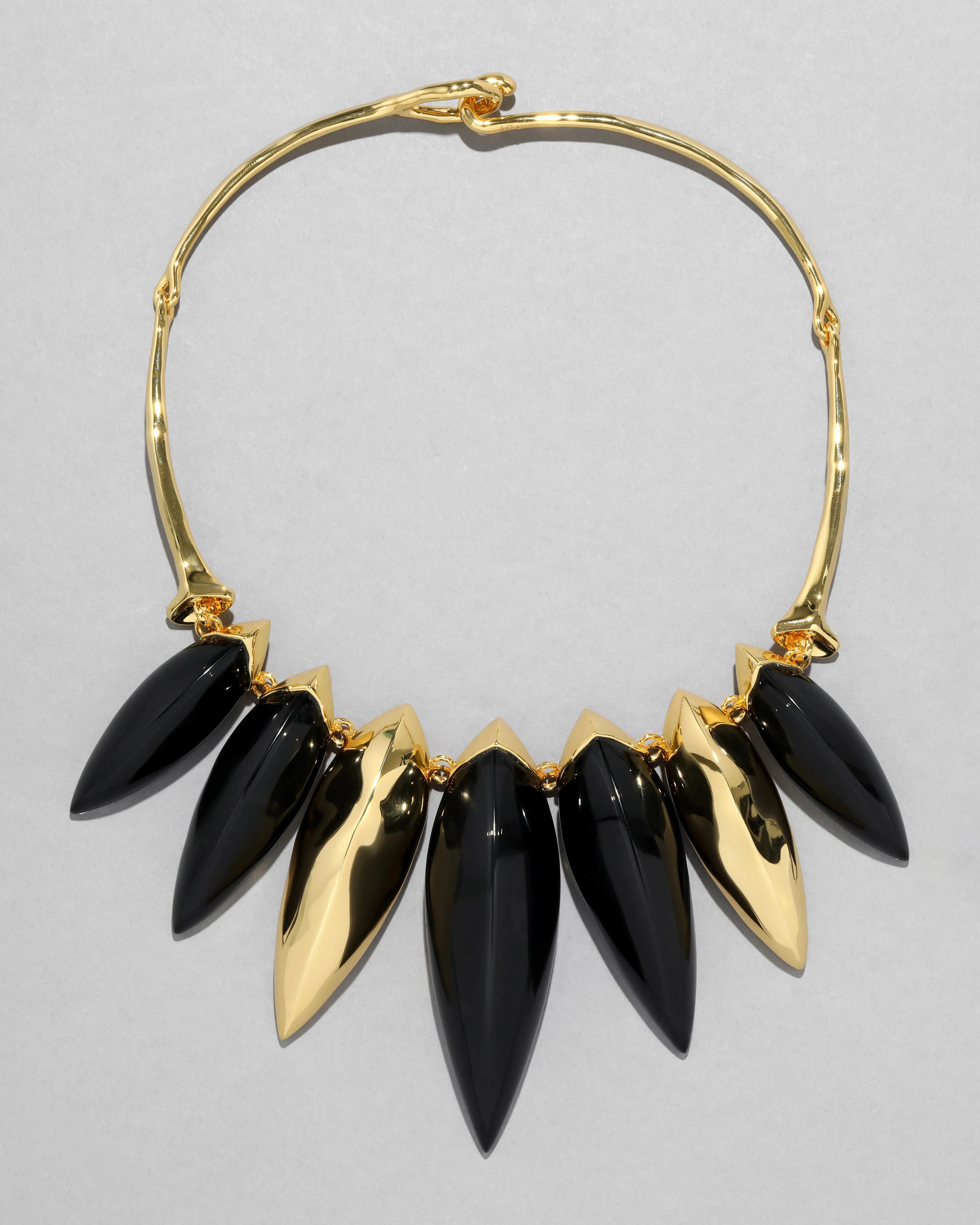 Luminous Lucite Armor Necklace- Onyx sold by Alexis Bittar