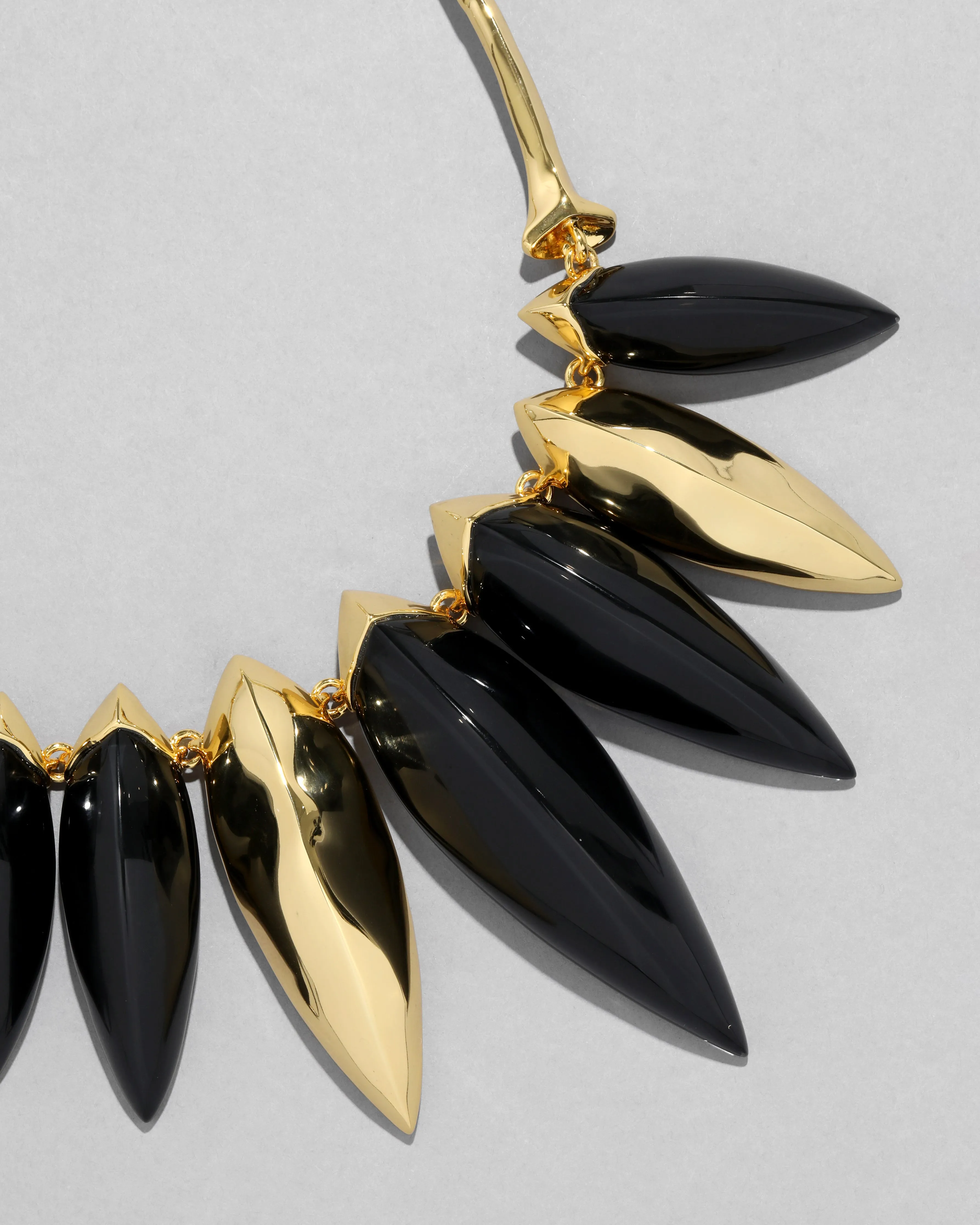 Luminous Lucite Armor Necklace- Onyx sold by Alexis Bittar product image thumbnail 3