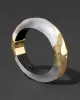 Luminous Lucite Claw Hinge Bracelet- Silver sold by Alexis Bittar