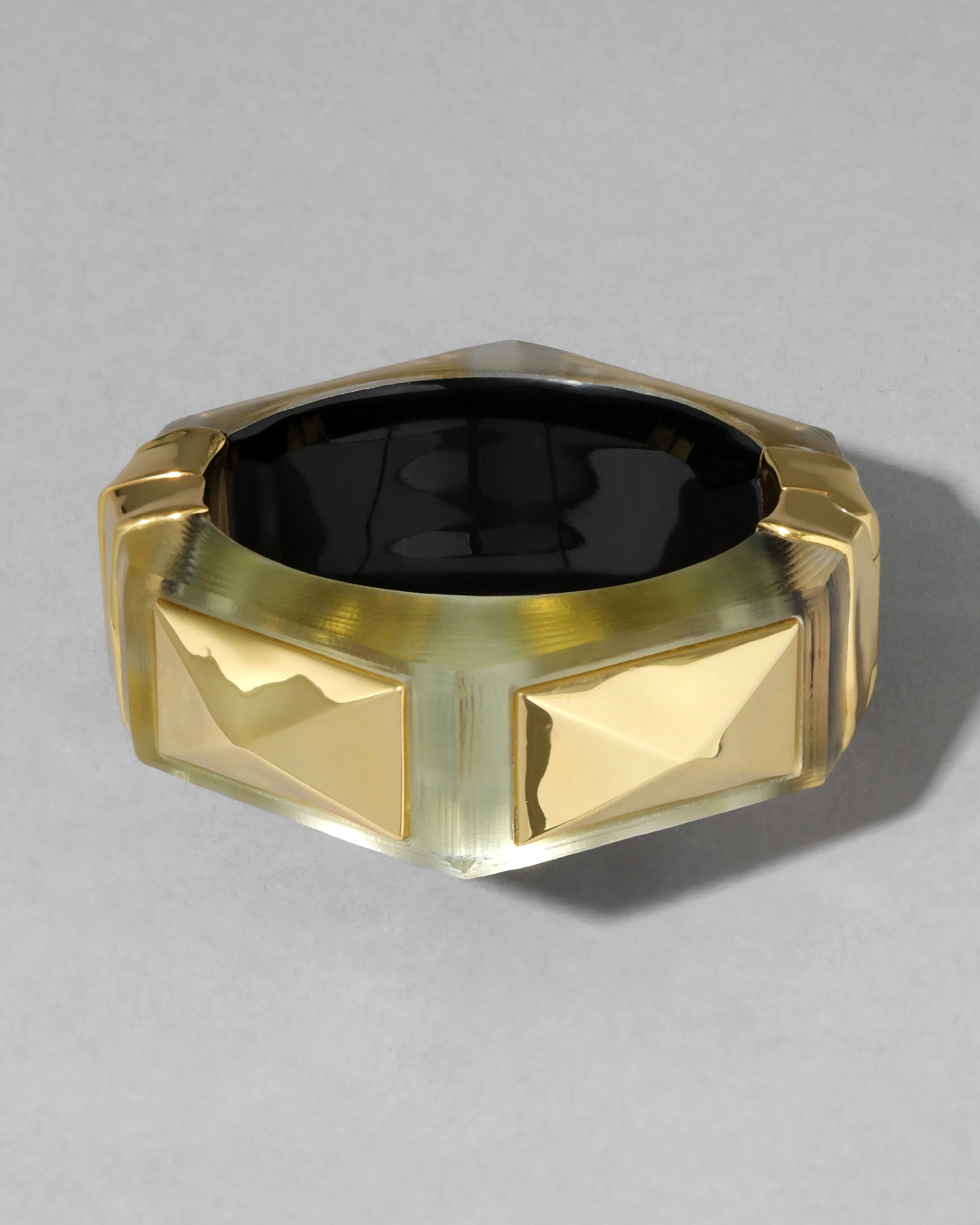 Luminous Lucite Armor Hinge Bracelet- Sage sold by Alexis Bittar product image thumbnail 2