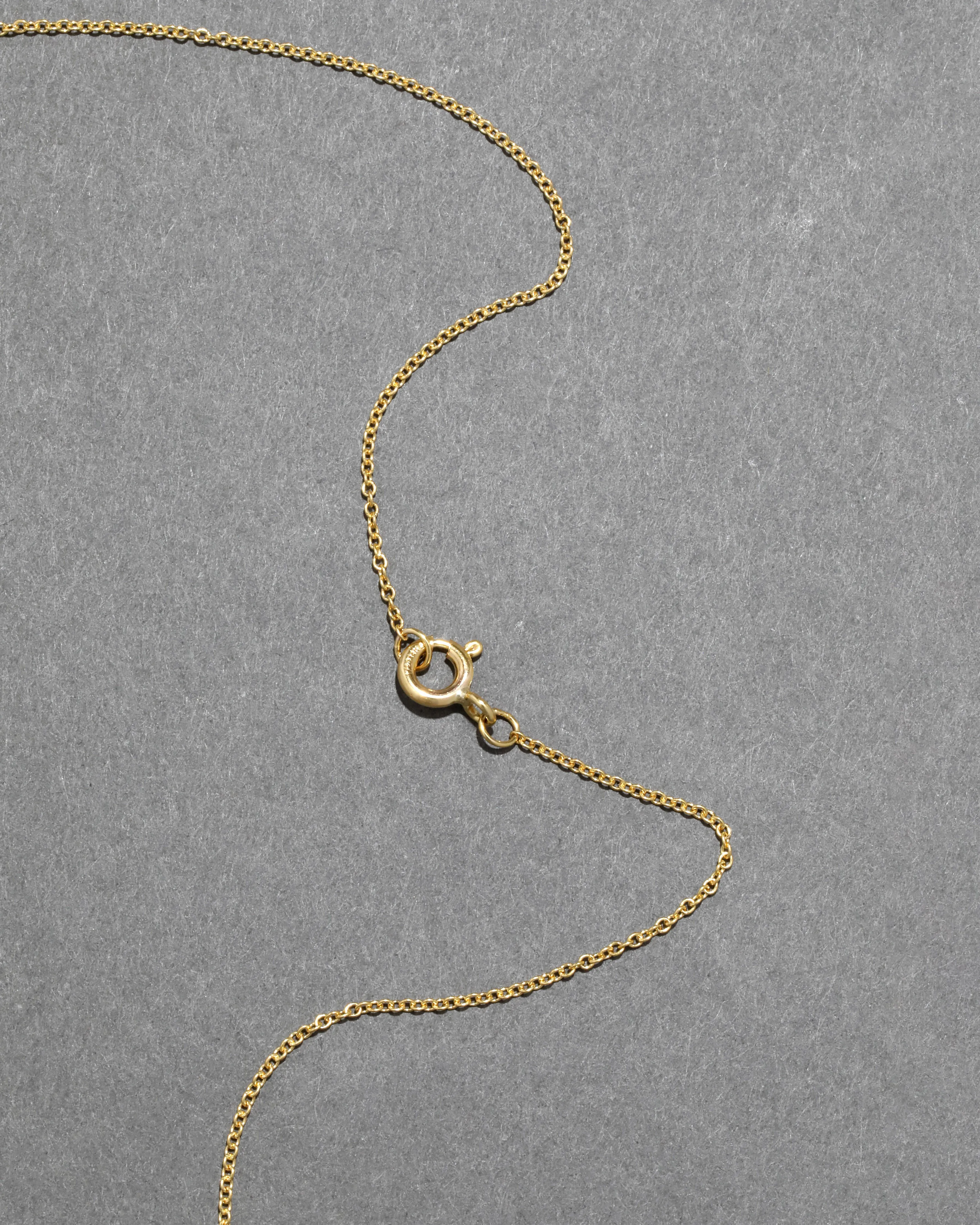 Antique Victorian 14k Gold Fill Jade Horn Pendant Necklace sold by Alexis Bittar product image thumbnail 4