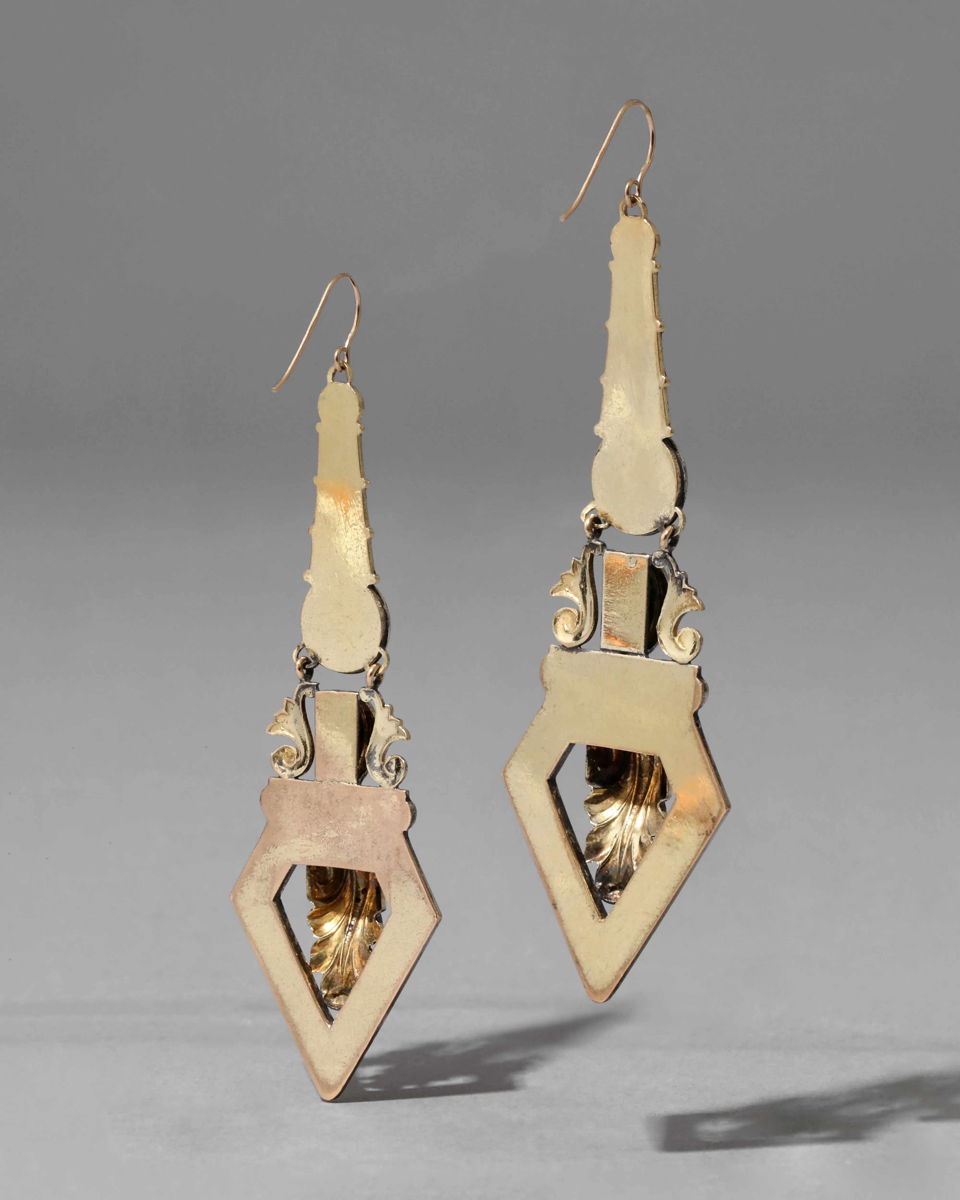 Antique Victorian 1800s 14k Gold Fill Ornate Earring sold by Alexis Bittar product image thumbnail 2