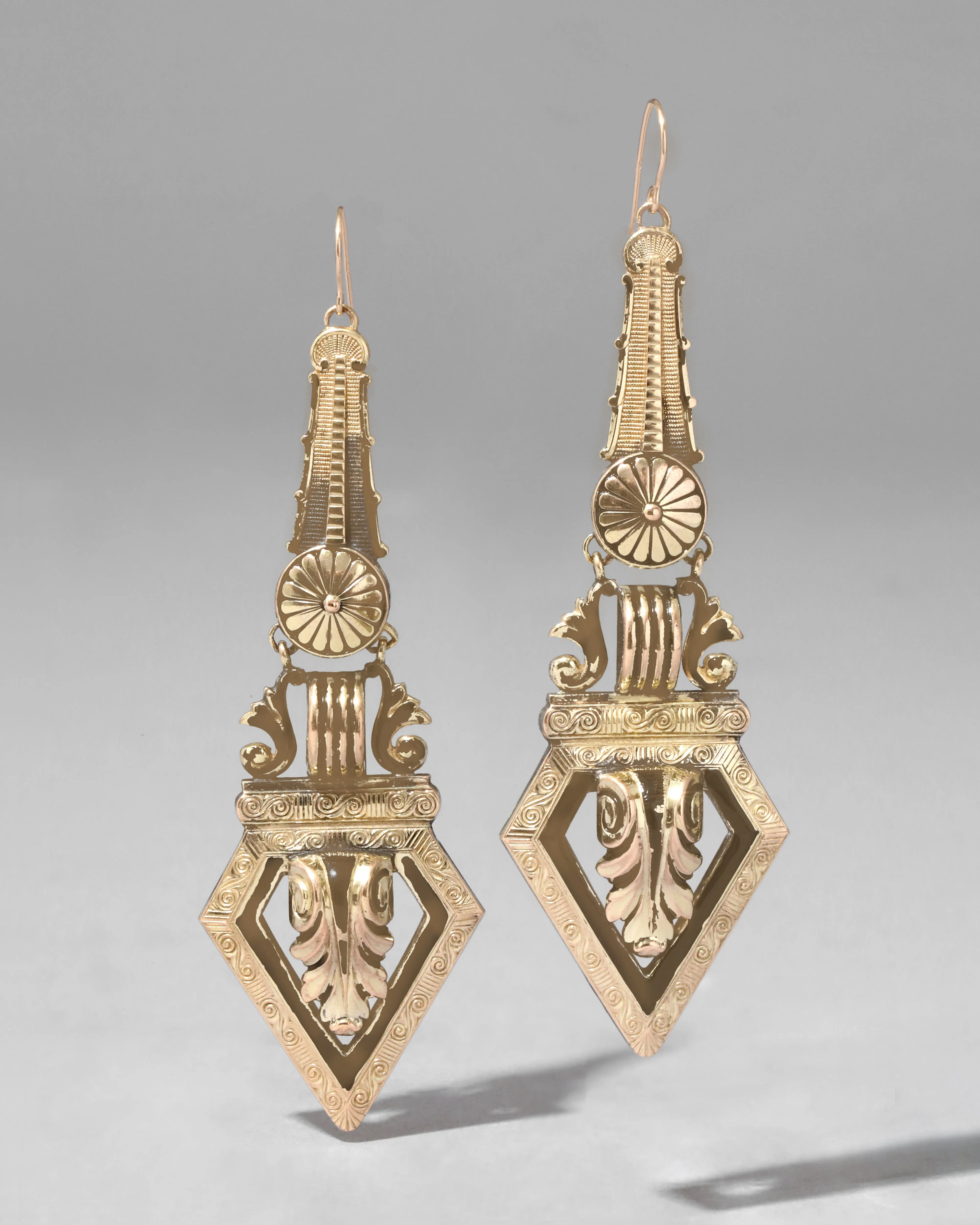 Antique Victorian 1800s 14k Gold Fill Ornate Earring sold by Alexis Bittar