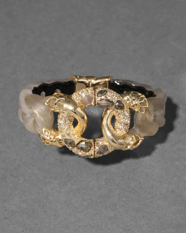 Archive Lucite Rope Link Hinge Bracelet sold by Alexis Bittar