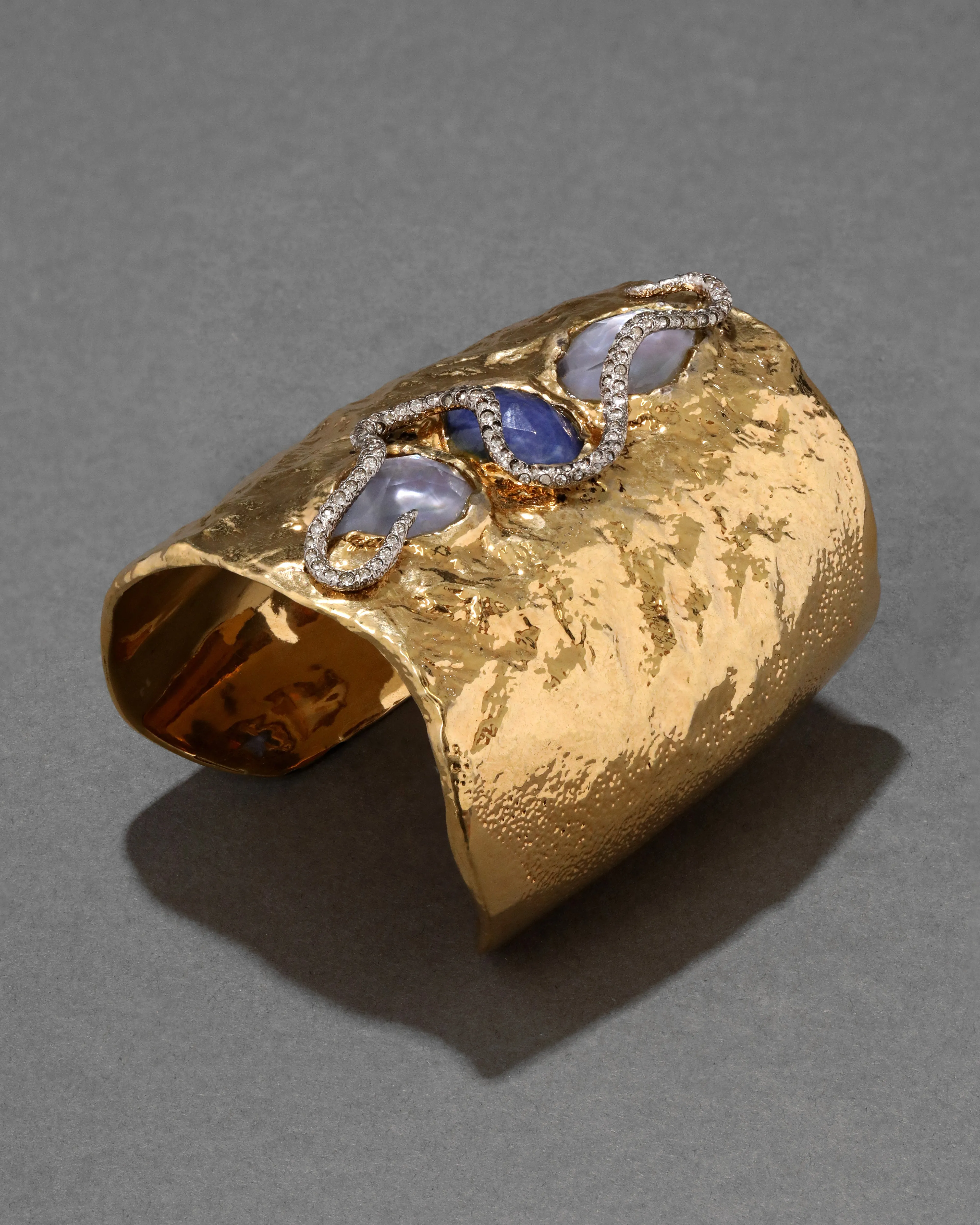 Archive Slithering Vine Wide Gold Cuff Bracelet sold by Alexis Bittar product image thumbnail 2