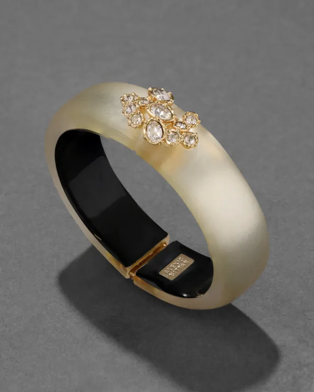 Archive Lucite Crystal Cluster Hinge Bracelet sold by Alexis Bittar