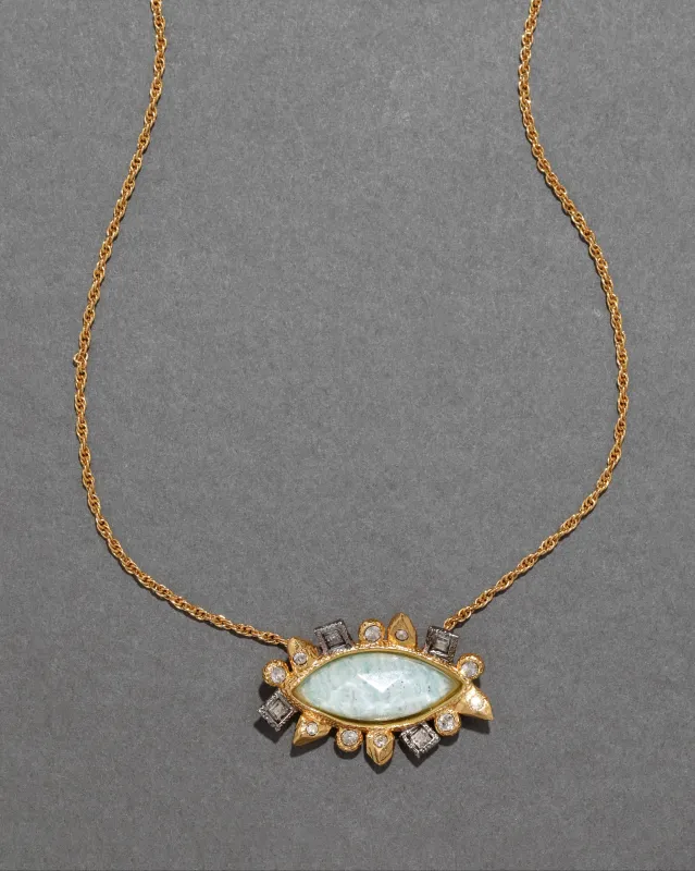 Archive Crackle Glass Pendant Necklace sold by Alexis Bittar