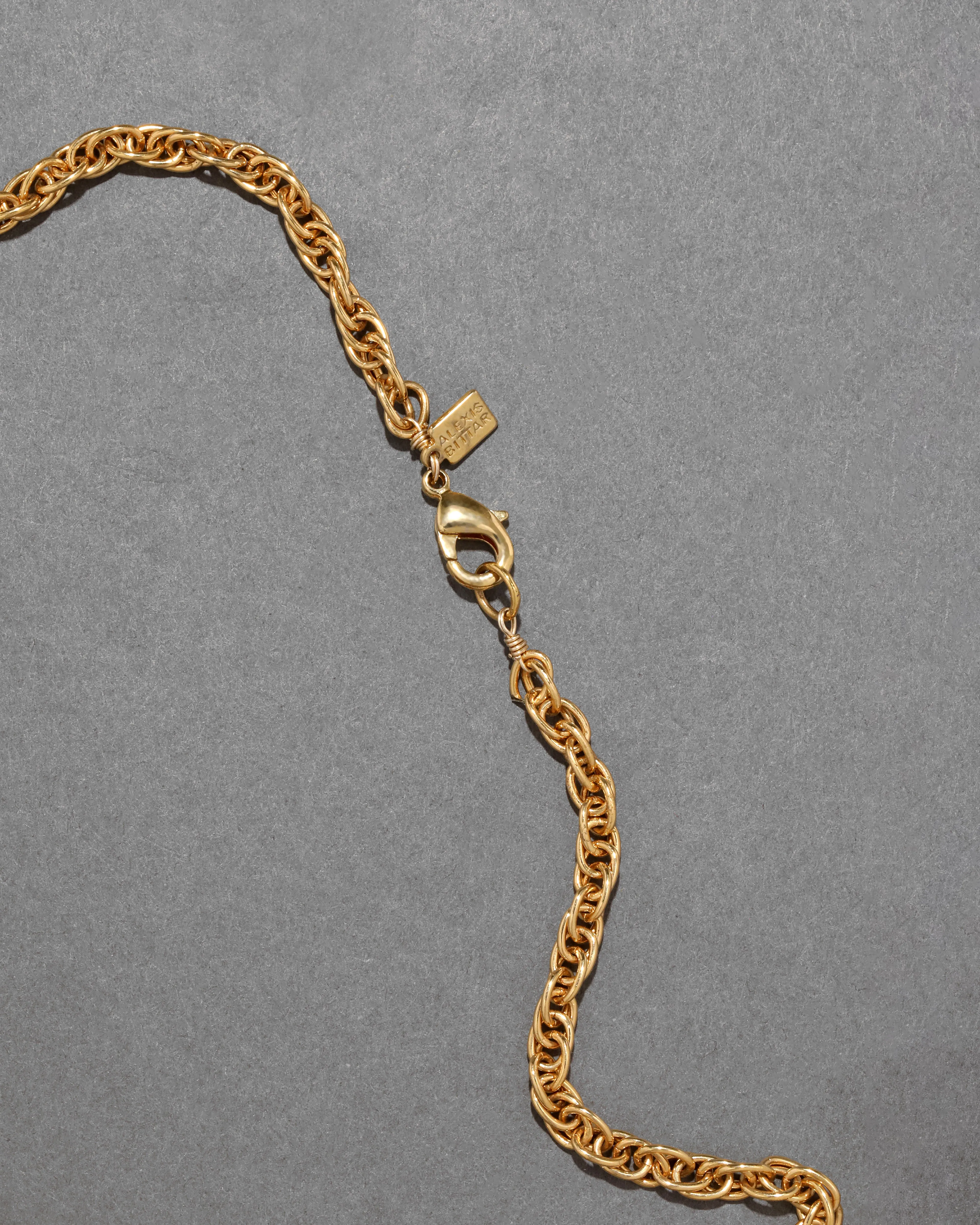 Archive Two Tone Slithering Vine Tiered Bib Necklace sold by Alexis Bittar product image thumbnail 3