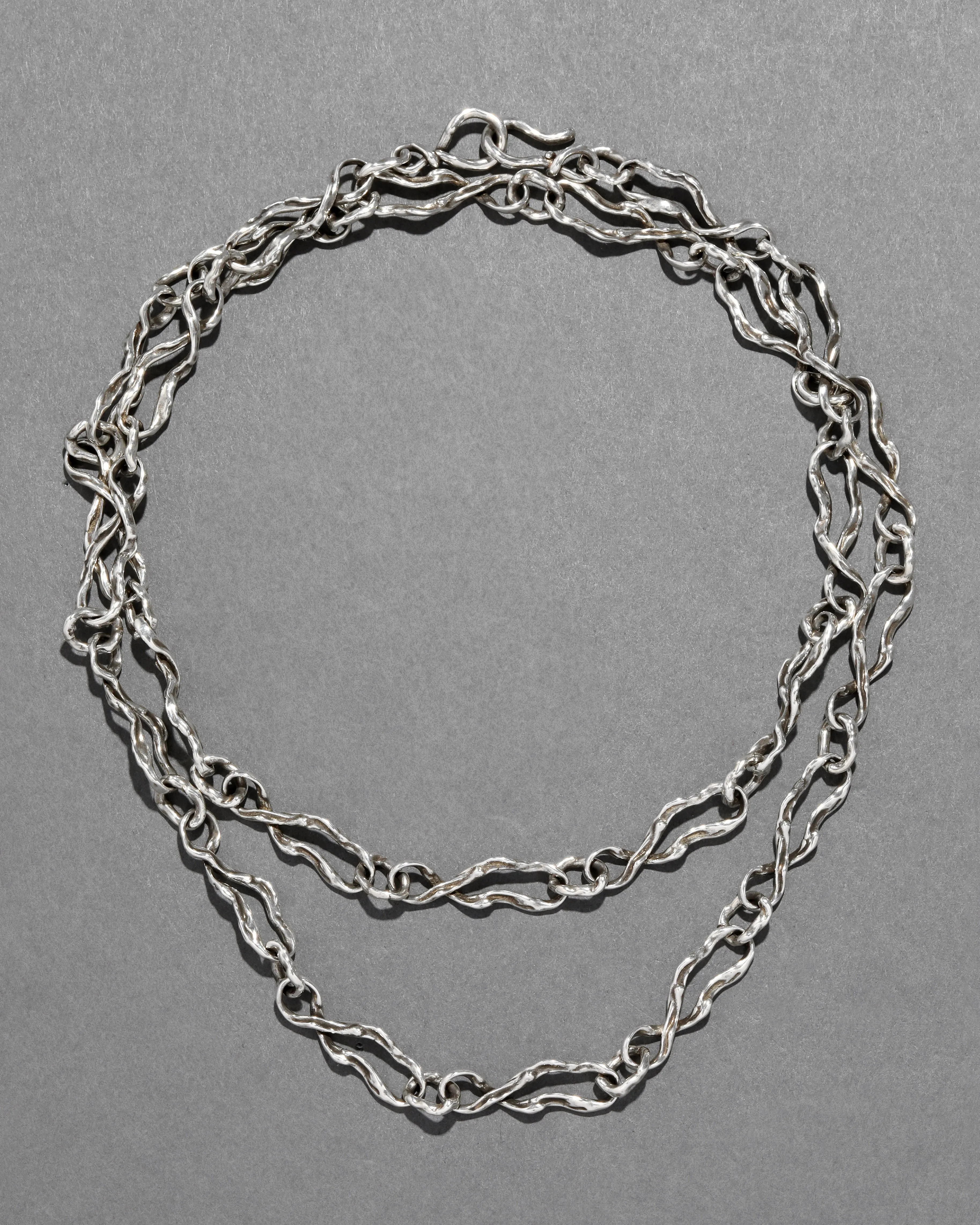 Brut Sterling Silver Twisted Long Necklace sold by Alexis Bittar product image thumbnail 3