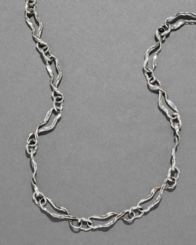 Brut Sterling Silver Twisted Long Necklace sold by Alexis Bittar