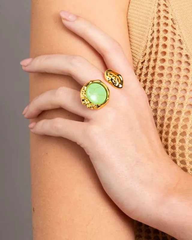 Brut Mojave Coin Open Ring sold by Alexis Bittar