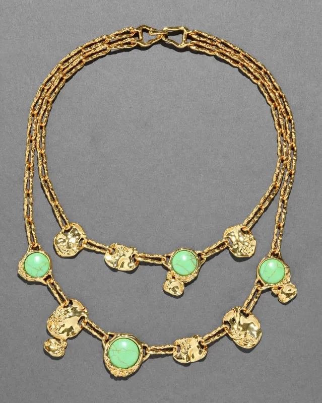 Brut Mojave Coin Layered Necklace sold by Alexis Bittar