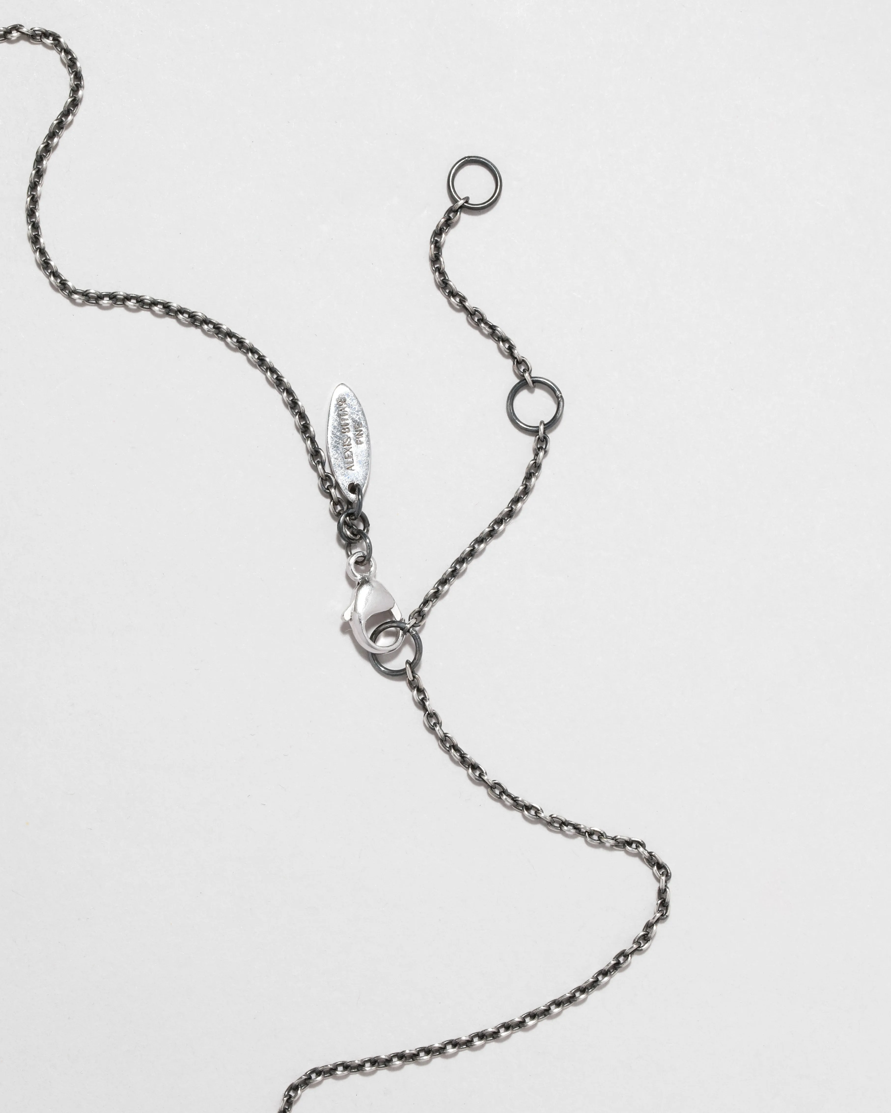 Archive Fine Sterling Silver with Aquamarine and Blue Sapphire Chain Necklace sold by Alexis Bittar product image thumbnail 3