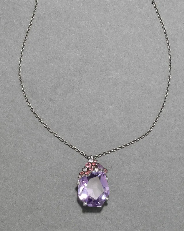 Archive Fine Sterling Silver Amethyst Pendant Necklace sold by Alexis Bittar