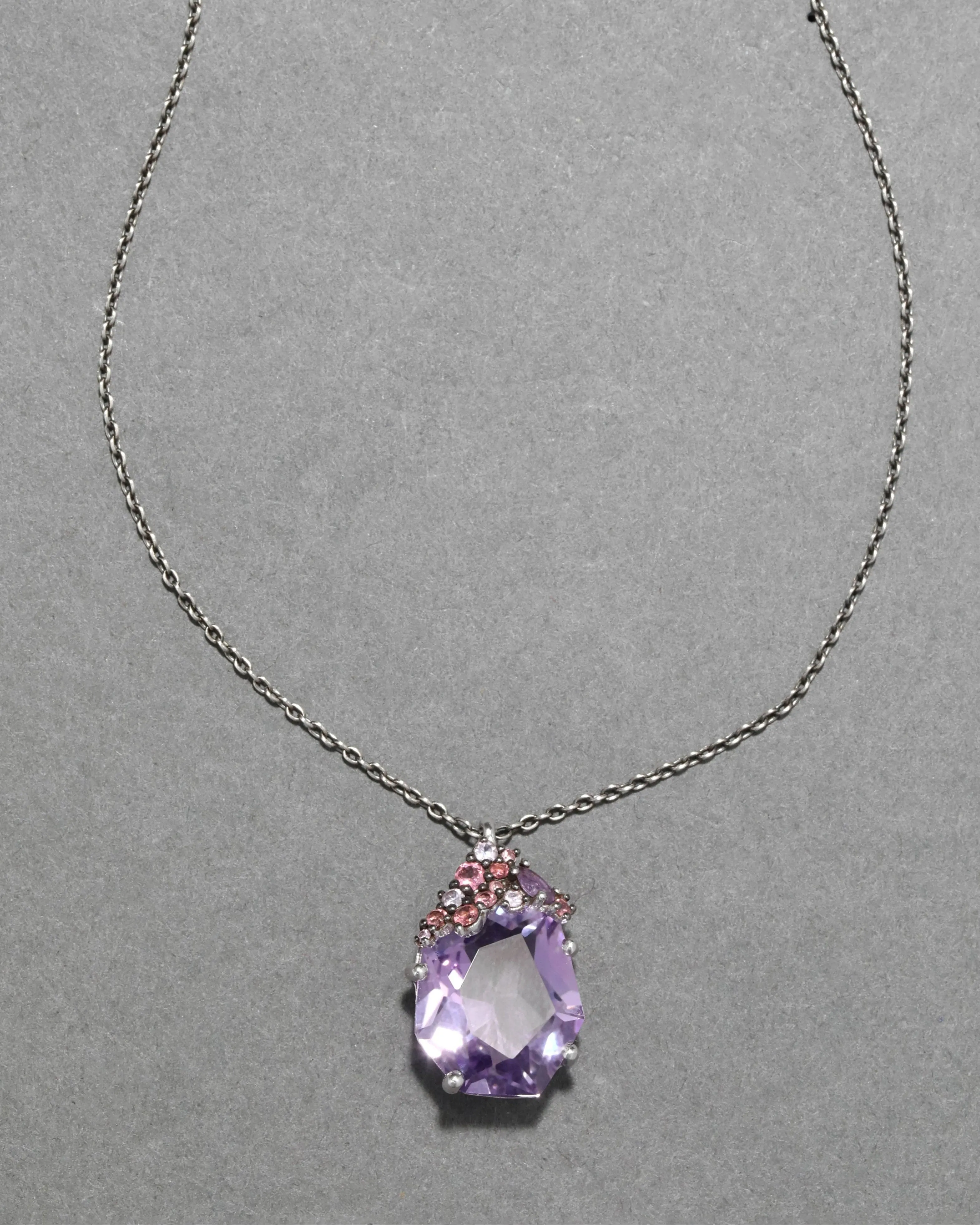 Archive Fine Sterling Silver Amethyst Pendant Necklace sold by Alexis Bittar