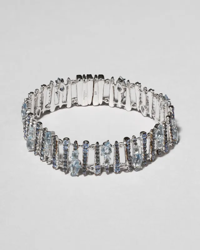 Archive Fine Sterling Silver with Sapphire Spear Line Bracelet sold by Alexis Bittar