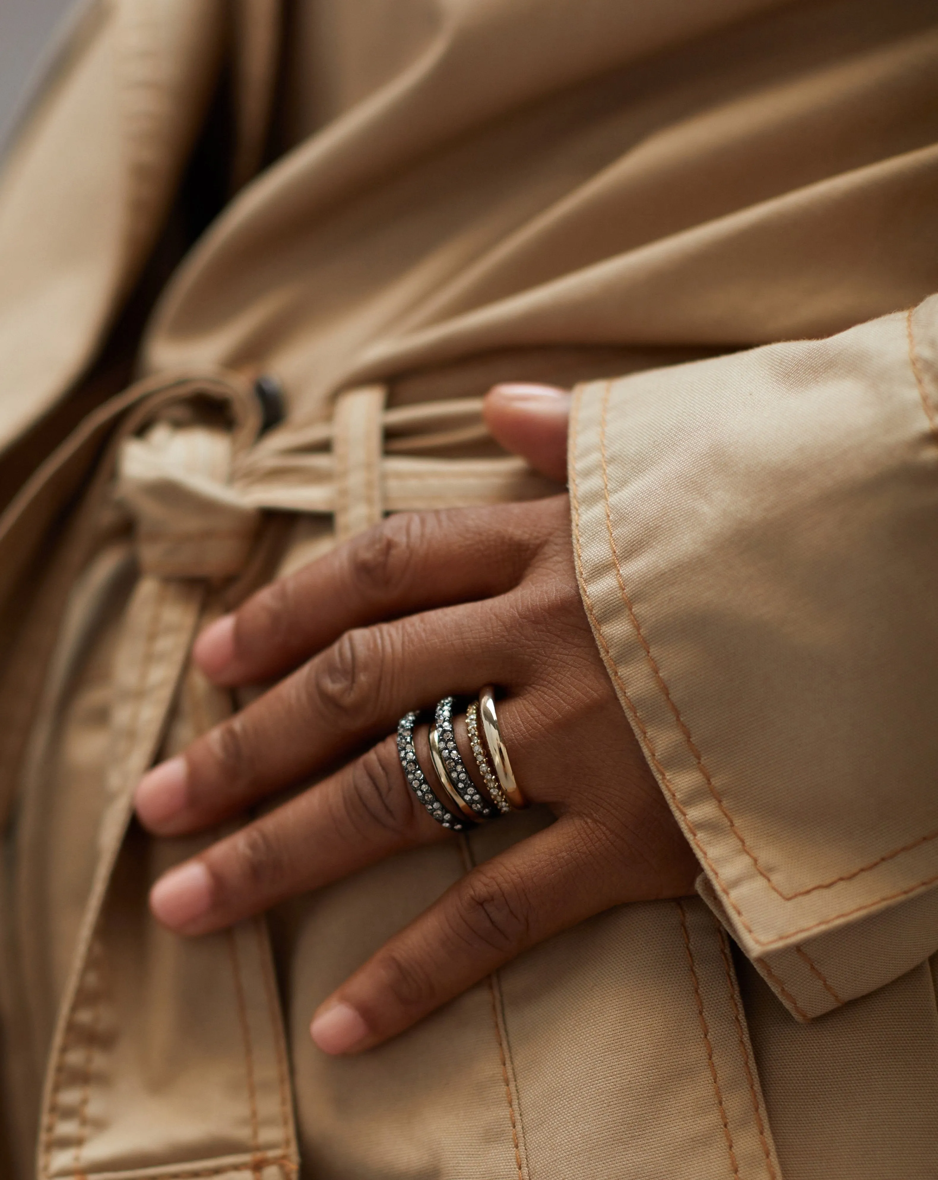 Crystal Encrusted Orbiting Band Ring sold by Alexis Bittar product image thumbnail 2