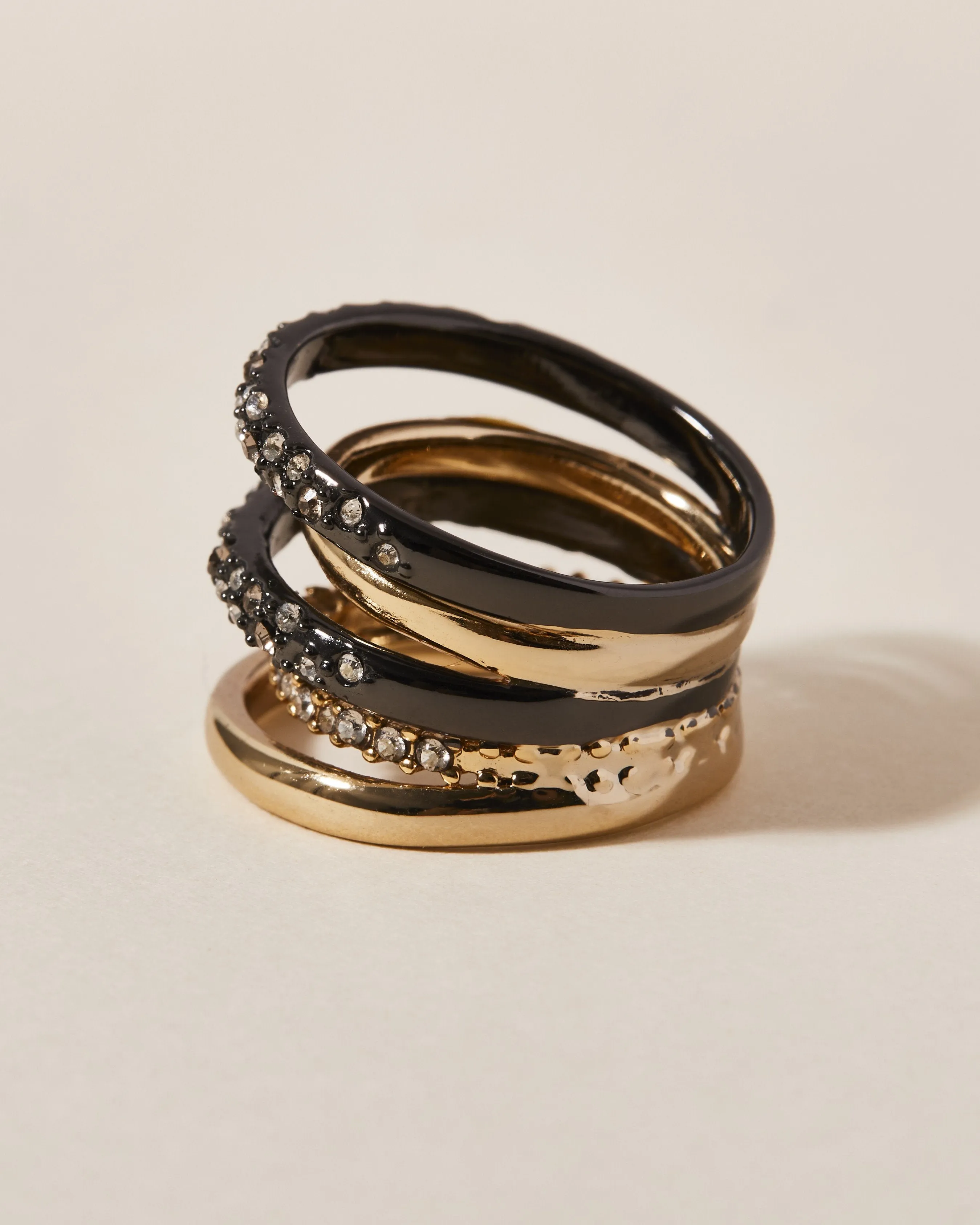 Crystal Encrusted Orbiting Band Ring sold by Alexis Bittar product image thumbnail 4