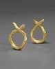 Gold Knot Crystal Pave Earring sold by Alexis Bittar