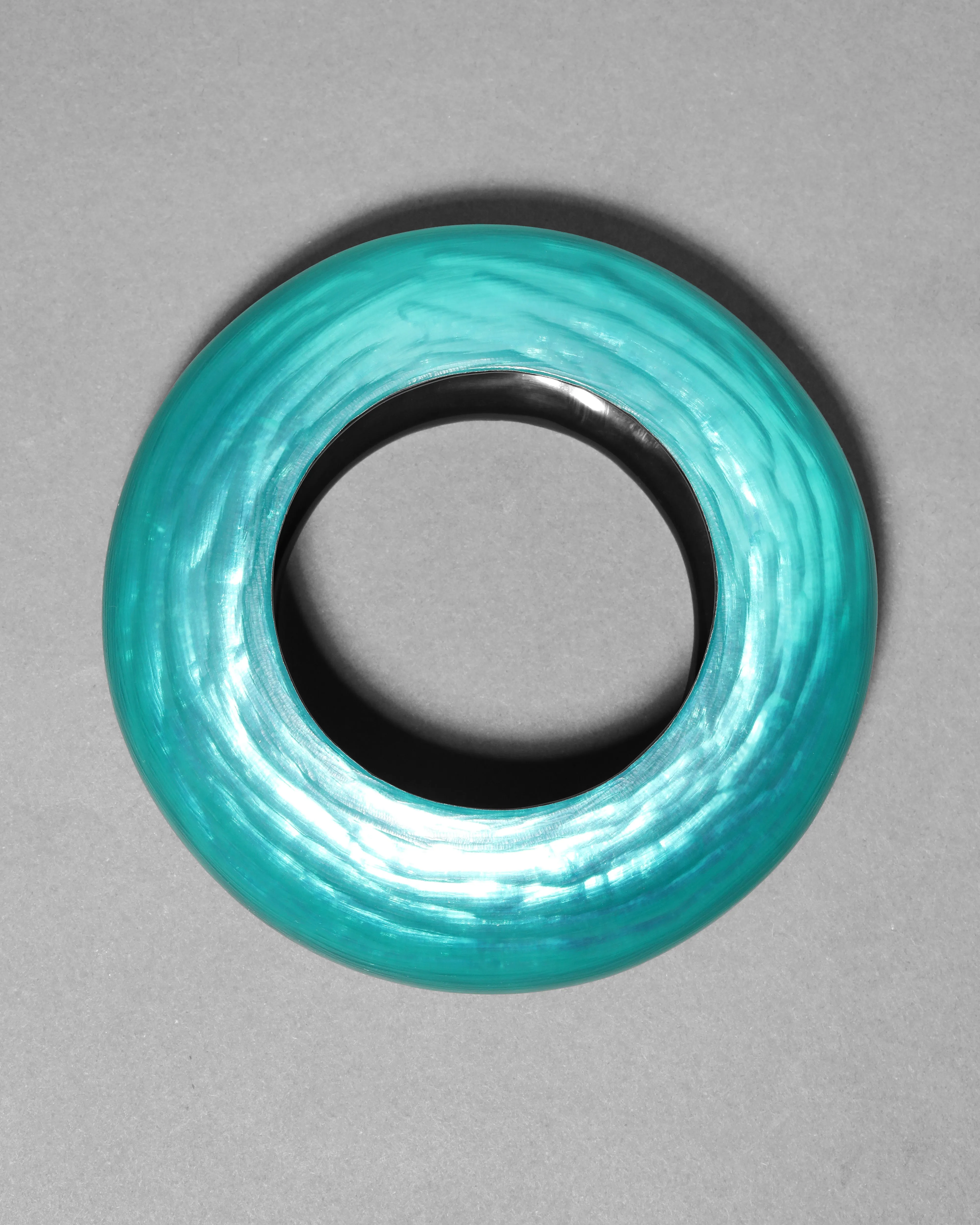 Puffy Lucite Bangle Bracelet- Caspian Sea sold by Alexis Bittar product image thumbnail 3