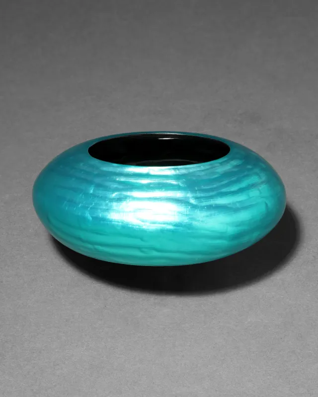 Puffy Lucite Bangle Bracelet- Caspian Sea sold by Alexis Bittar