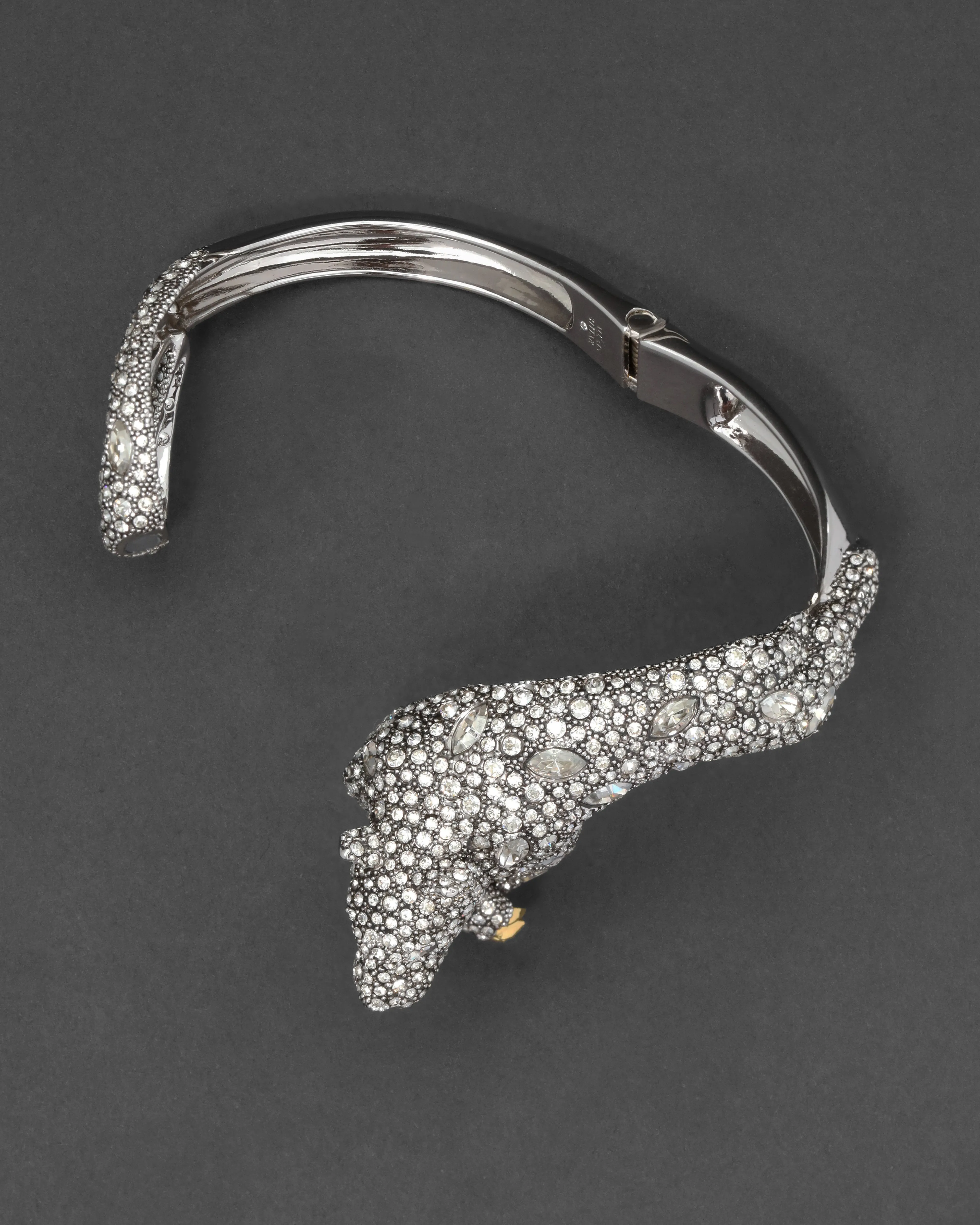 Crystal Pave Crouching Panther Hinge Bracelet sold by Alexis Bittar product image thumbnail 5