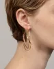 Intertwined Two Tone Pave Hoop Earring- Candy sold by Alexis Bittar