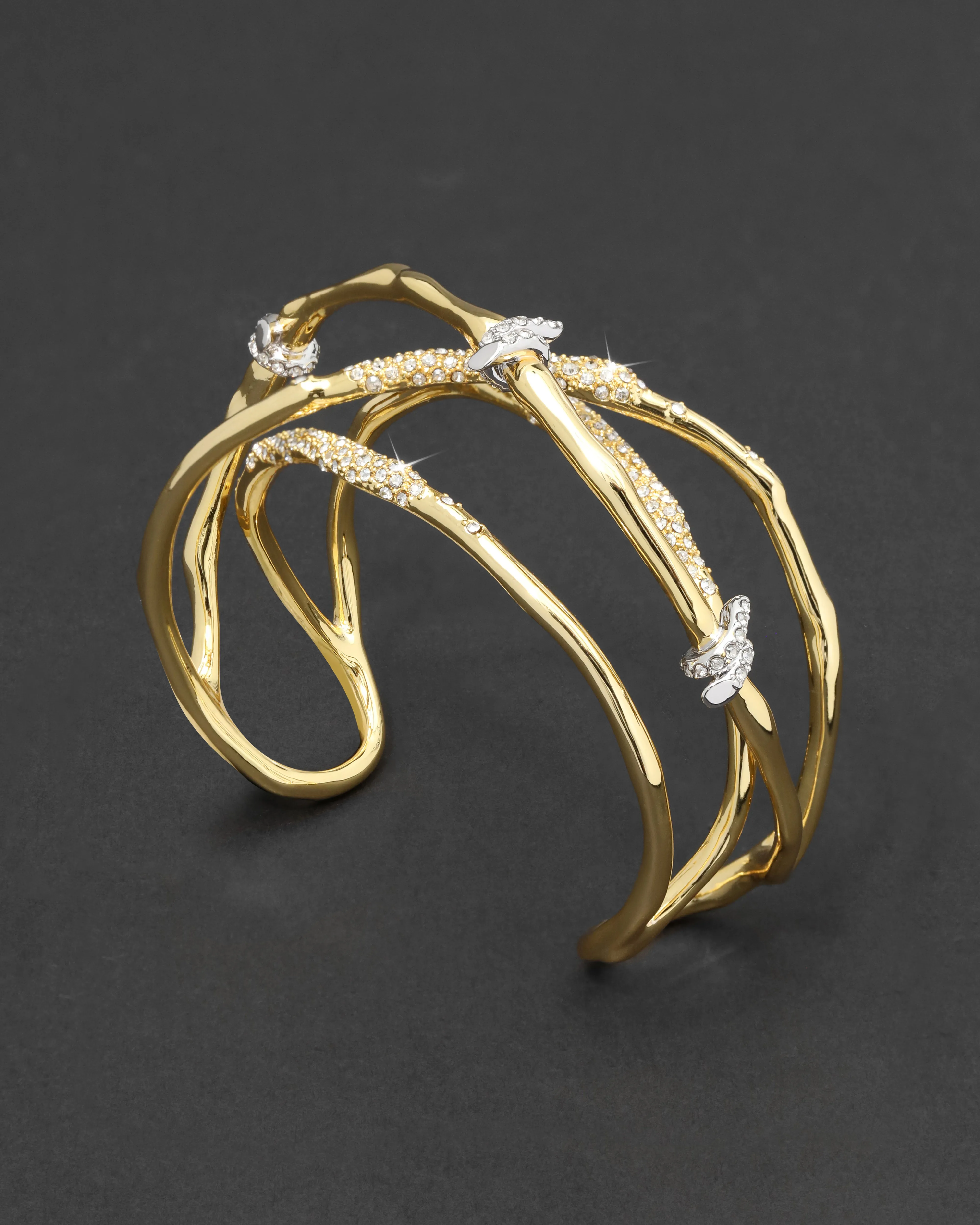 Crystal Pave Barbed Wire Open Cuff Bracelet sold by Alexis Bittar