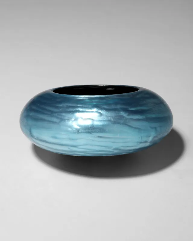 Puffy Lucite Bangle Bracelet- Bermuda Blue sold by Alexis Bittar