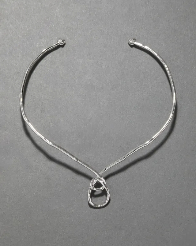 Twisted Silver Collar Necklace sold by Alexis Bittar