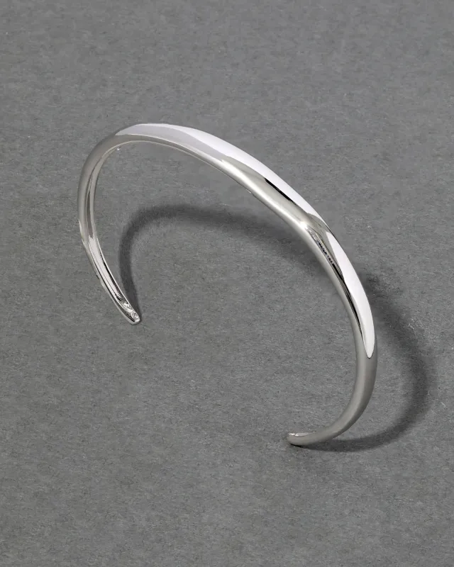 Molten Silver Skinny Cuff Bracelet sold by Alexis Bittar