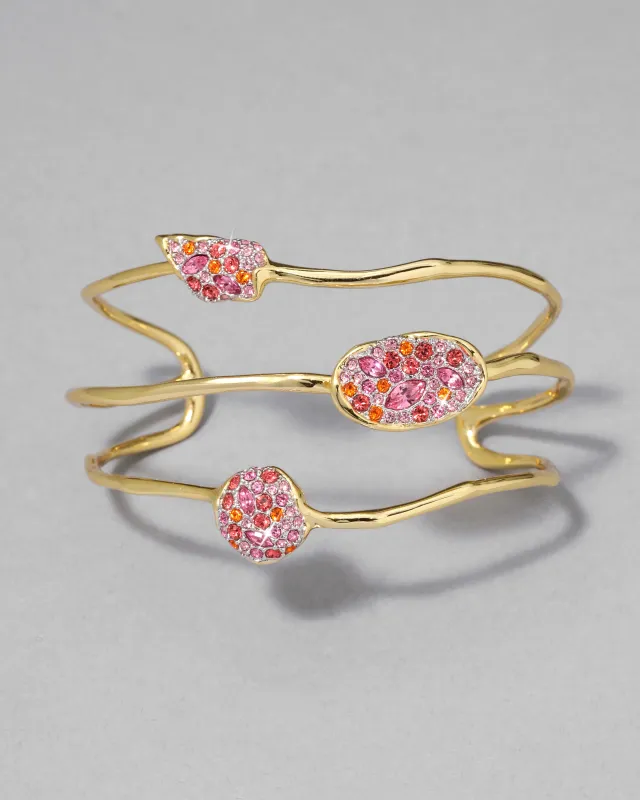 Solanales Crystal Orbiting Cuff Bracelet- Candy sold by Alexis Bittar