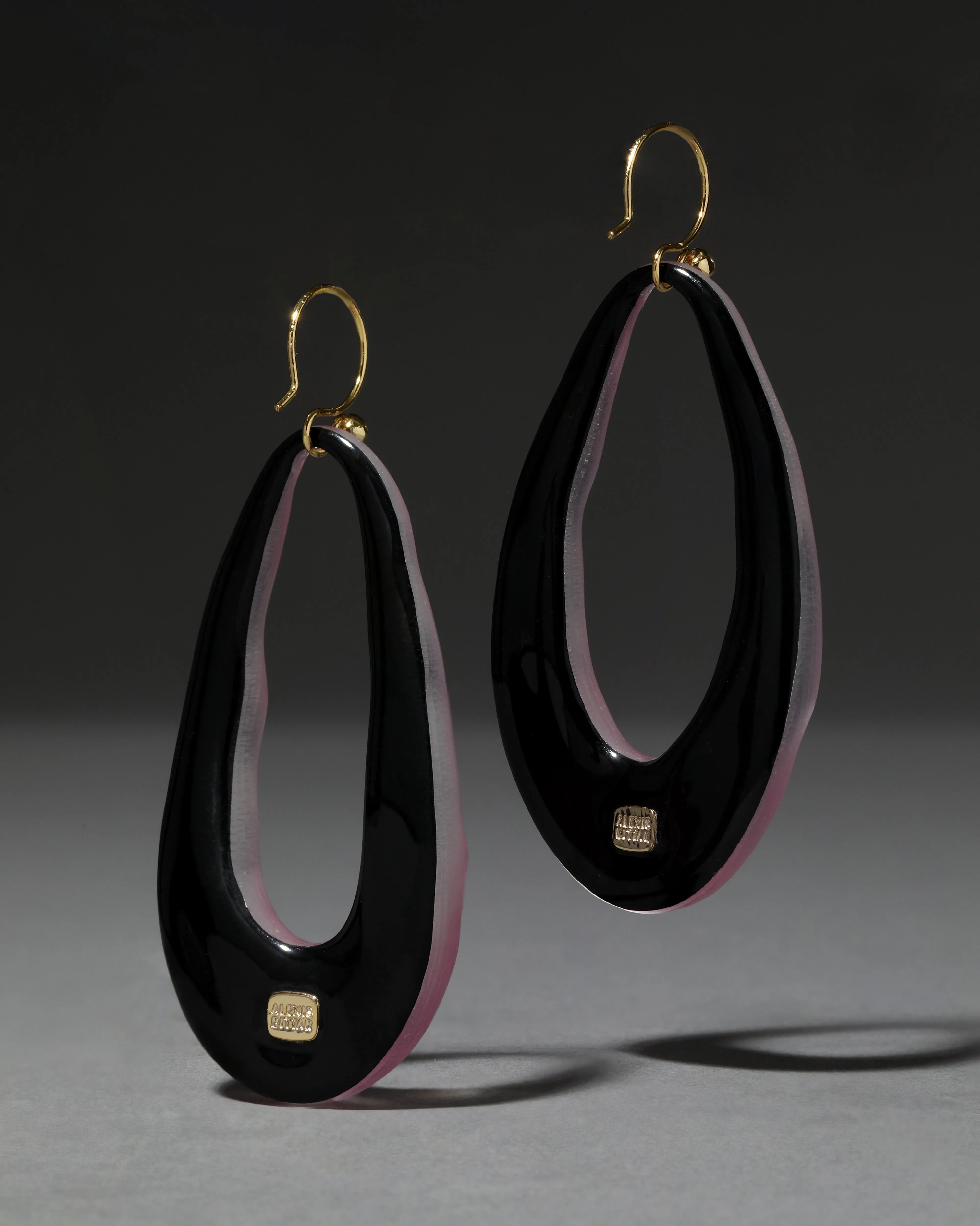 Lucite Link Wire Earring- Candy Pink sold by Alexis Bittar product image thumbnail 2