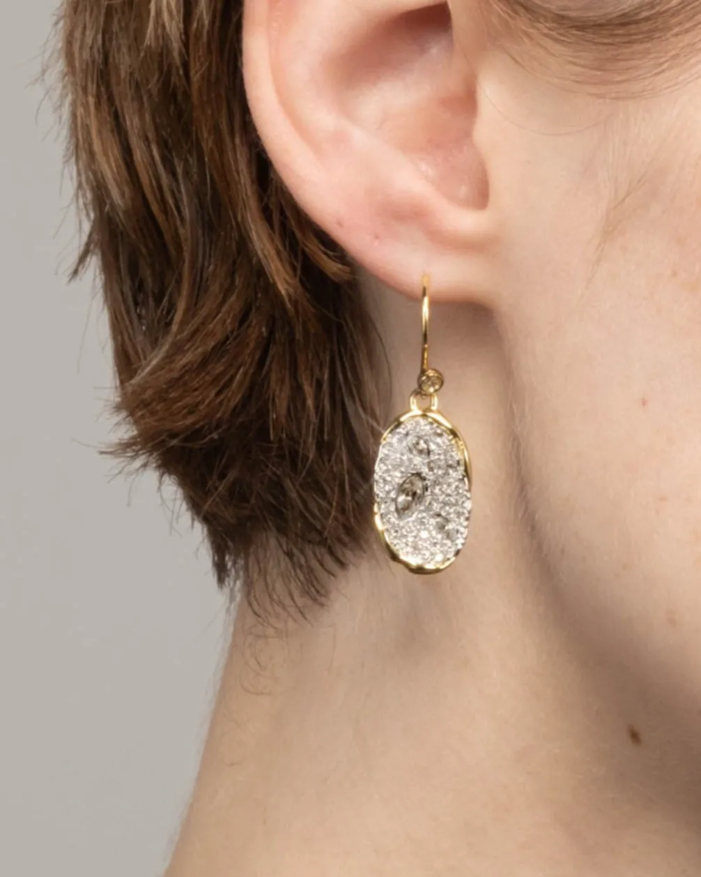 Solanales Crystal Oval Drop Earring sold by Alexis Bittar product image thumbnail 2