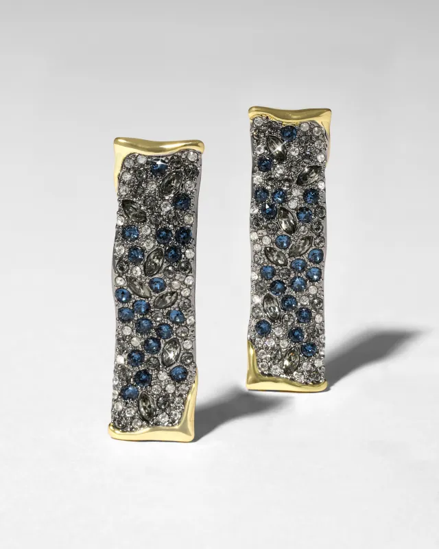 Solanales Crystal Wave Post Earring - Midnight sold by Alexis Bittar