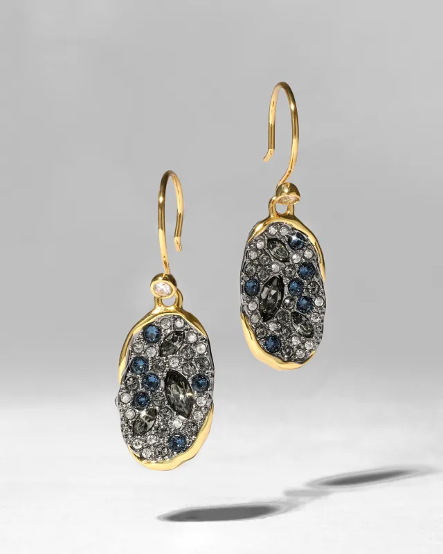 Solanales Crystal Oval Drop Earring - Midnight sold by Alexis Bittar