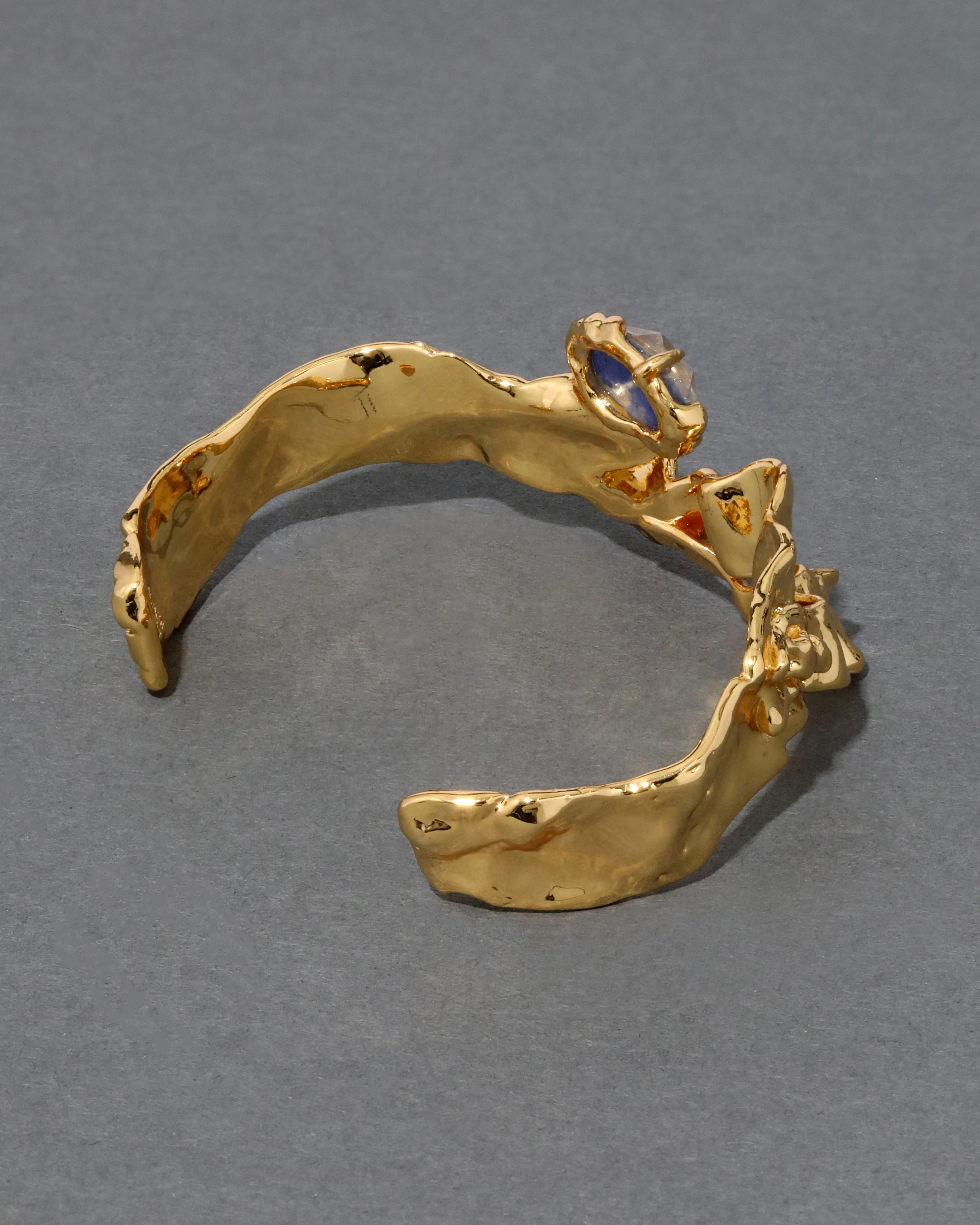 Brut Sculptural Ribbon Cuff Bracelet- Sodalite sold by Alexis Bittar product image thumbnail 4