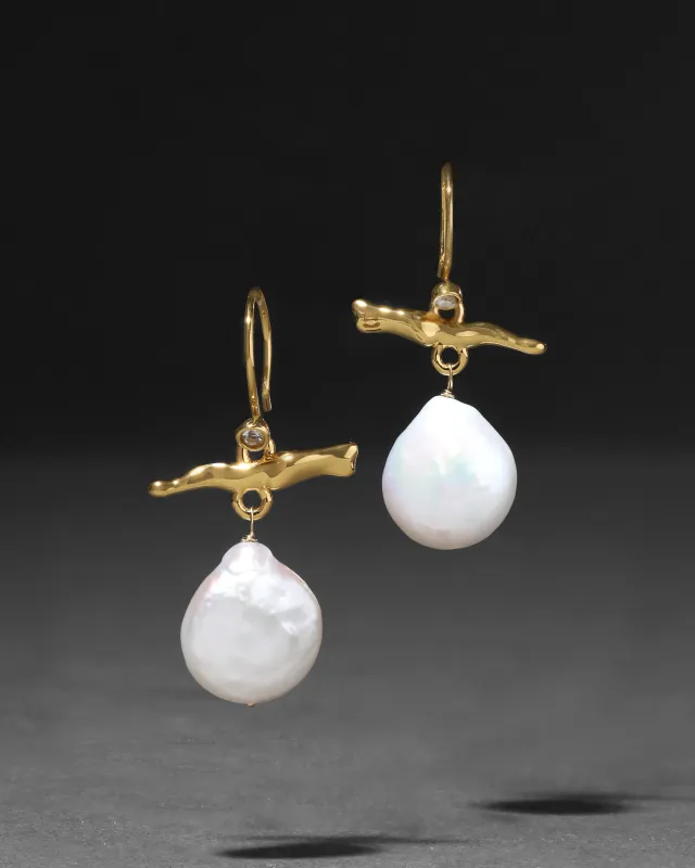 Twig Pearl Drop Earring sold by Alexis Bittar