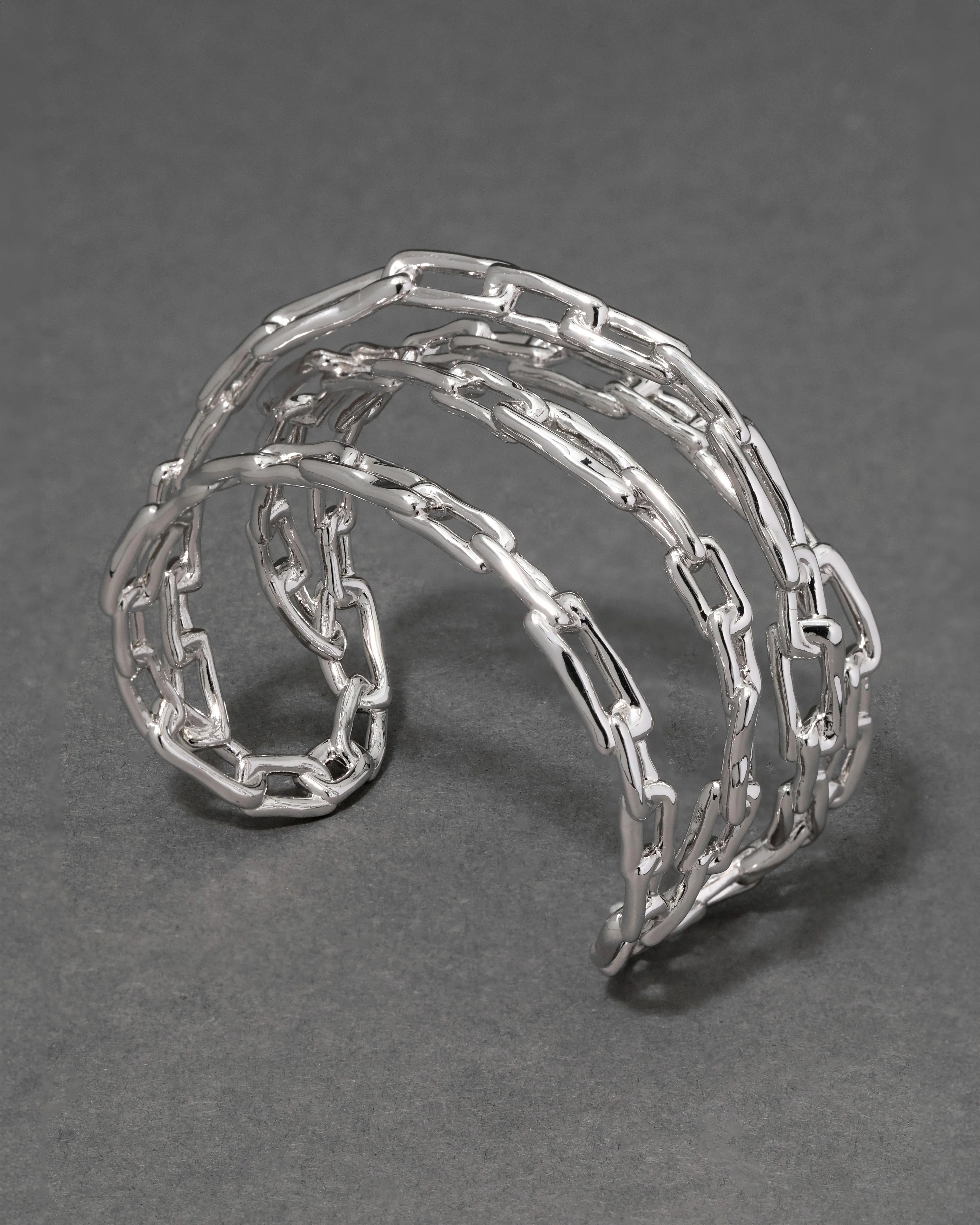 Wrapped Silver Chain Cuff Bracelet sold by Alexis Bittar