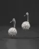 Silver Greek Key Crystal Pave Post Earring sold by Alexis Bittar