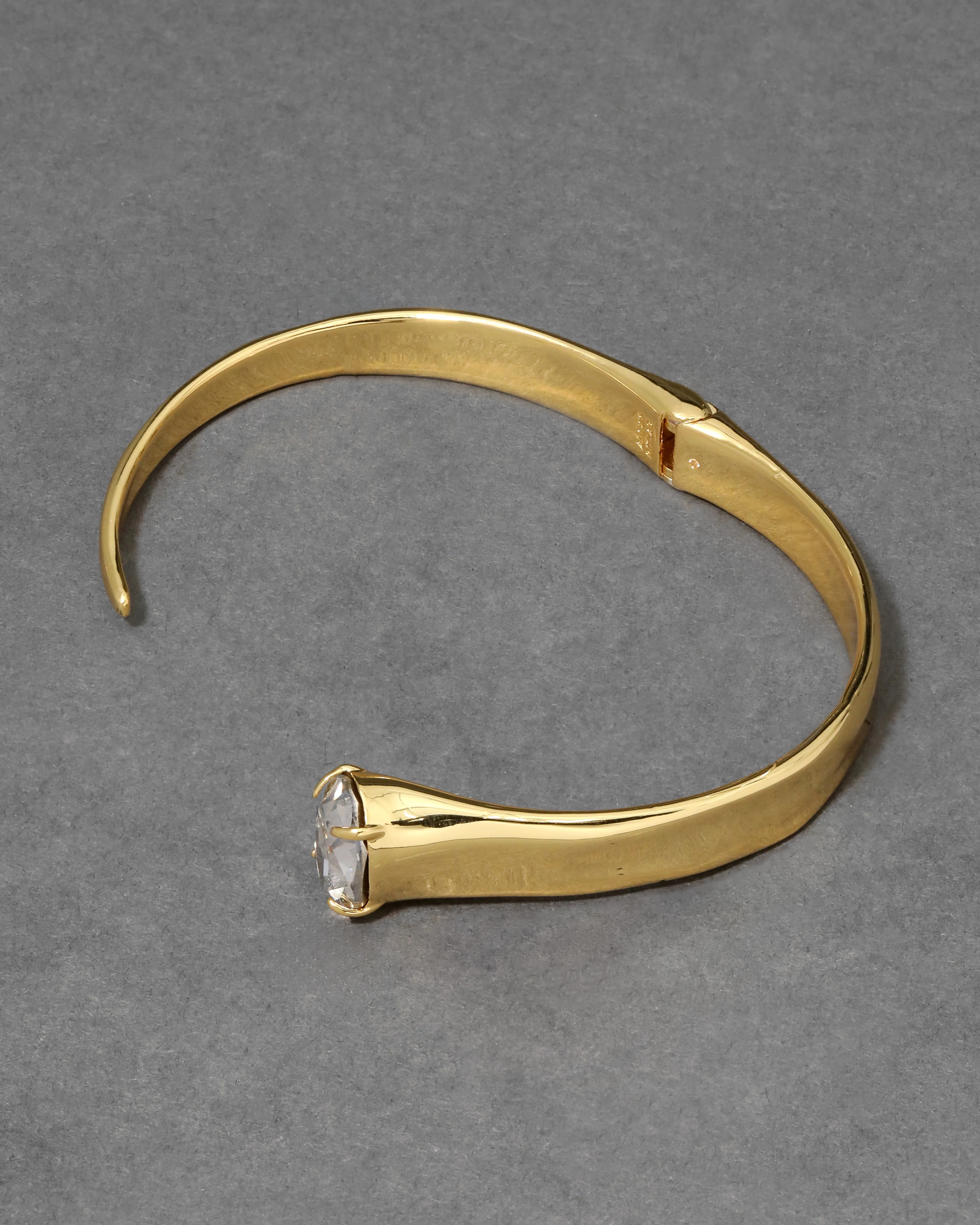 Gold Crystal Hinge Arc Bracelet sold by Alexis Bittar product image thumbnail 5