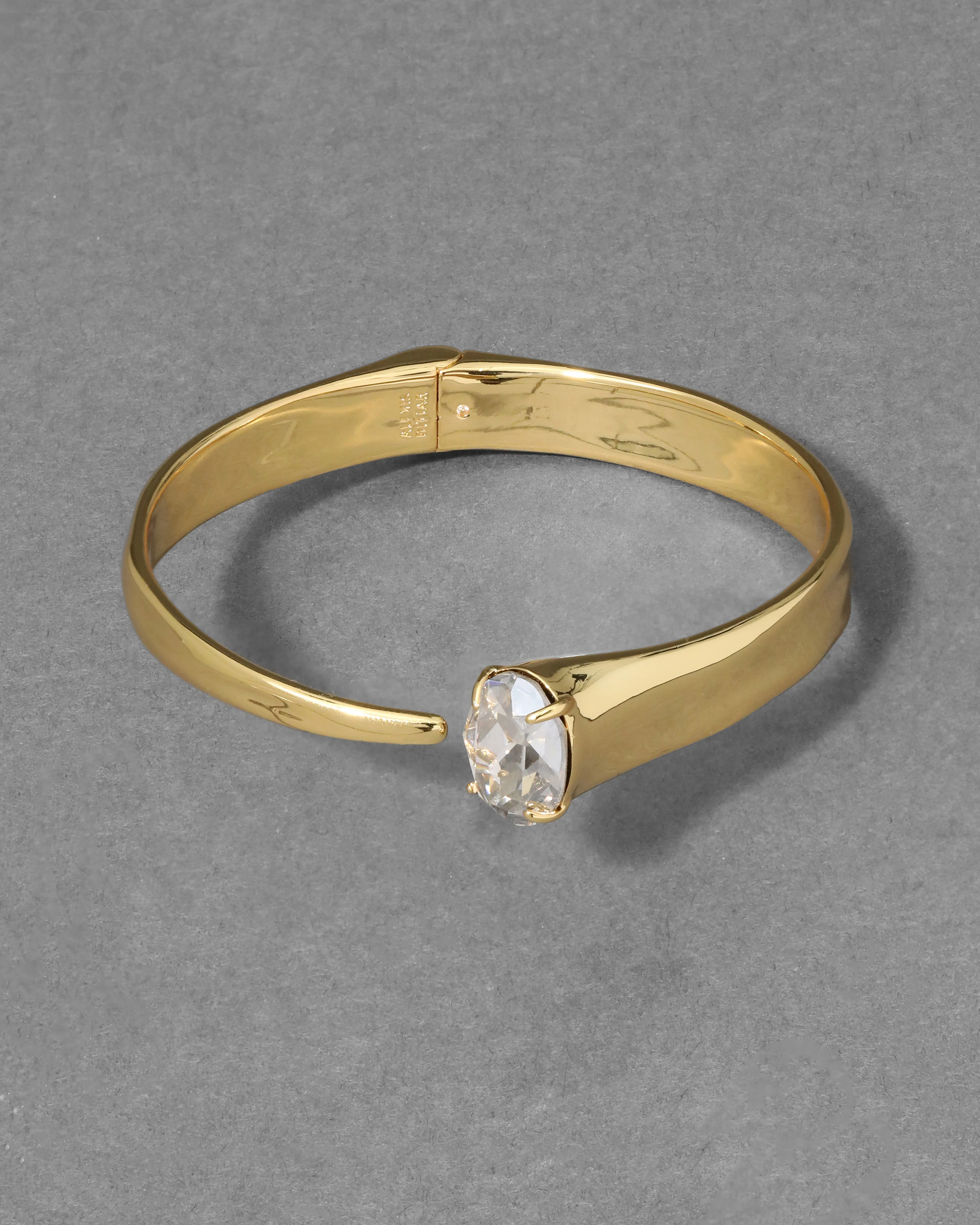 Gold Crystal Hinge Arc Bracelet sold by Alexis Bittar product image thumbnail 4