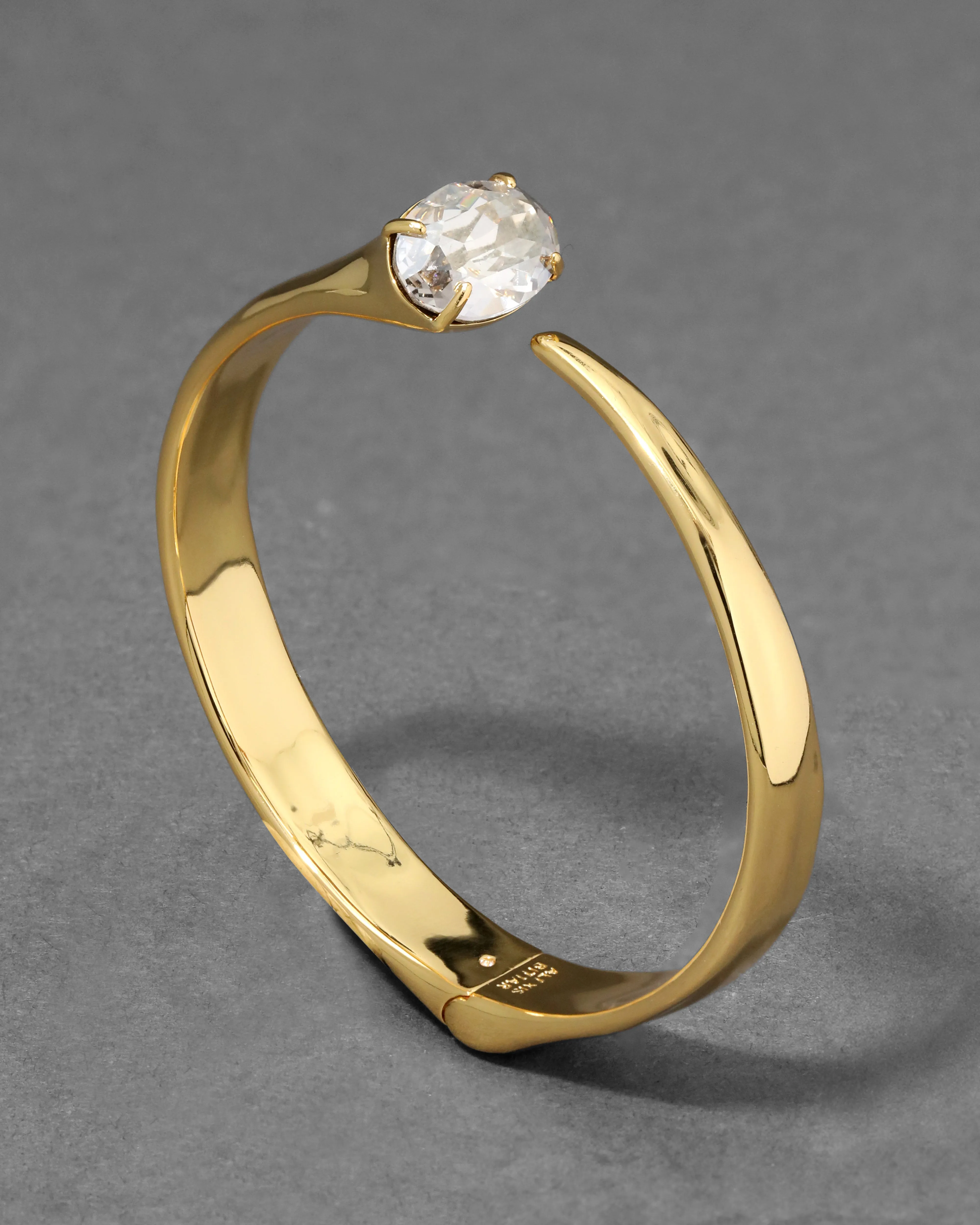 Gold Crystal Hinge Arc Bracelet sold by Alexis Bittar